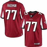 Nike Men & Women & Youth Falcons #77 Hageman Red Team Color Game Jersey,baseball caps,new era cap wholesale,wholesale hats
